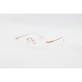 Dita - 21083 - Rose Gold - Metal - Blue Cut - Rimless - Rectangle - Eyewear