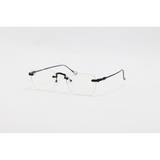 Dita - 01091 - Black - Metal - Blue Cut - Rimless - Rectangle - Eyewear