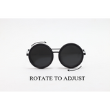 ND Varlo Light Adjustable Polarized - Black - Metal - Round - Sunglasses