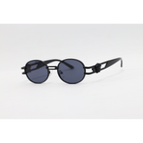 Versace - 2053 - Black - Metal - Oval - Sunglasses