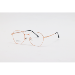 Metal - 6010 - Golden - Round - Eyewear
