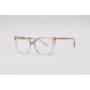 Dior - 92313 - Golden Pink Blue Translucent - Acetate - Metal - Blue Cut - Cat Eye - Eyewear