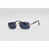 Gucci - 3012 - Golden Black - Metal - Rimless - Rectangle - Sunglasses