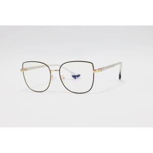 Miu Miu - 82025 - Golden Black - Metal - Blue Cut - Cat Eye - Eyewear