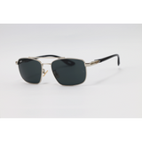Ray Ban - 3715 - Silver Black - Metal - Double Bridge - Rectangle - Sunglasses