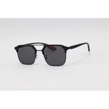 Ray Ban -  - Black - Metal - Acetate - Double Bridge - Rectangle - Sunglasses