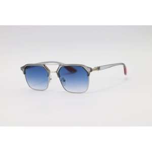 Ray Ban -  - Grey Translucent Blue Gradient - Acetate - Metal - Double Bridge - Rectangle - Sunglasses